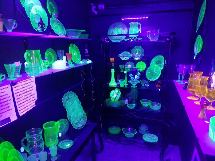 A Little Bit Of My Mom's Uranium Glass Collection