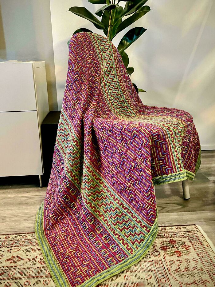 I Made A Throw To Match My Living Room