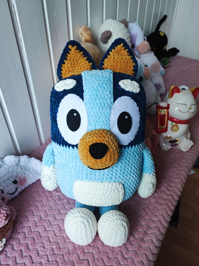 I Made This Bluey Plush For Someone In My Boyfriends Family :3