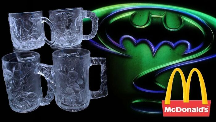 McDonald's Batman Forever Drink Glass Set