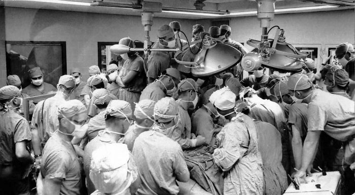 Surgical Interns Look At Performing Coronary Artery Bypass Surgery In 1973