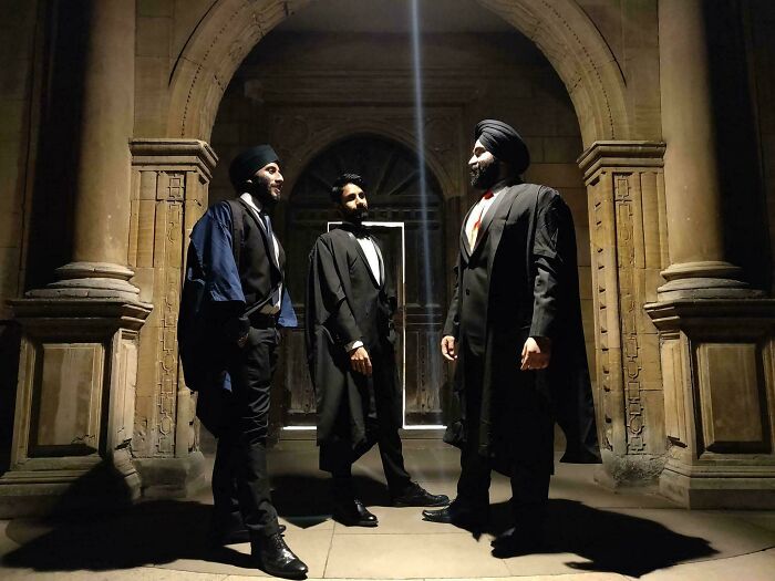 Three Sikh Students