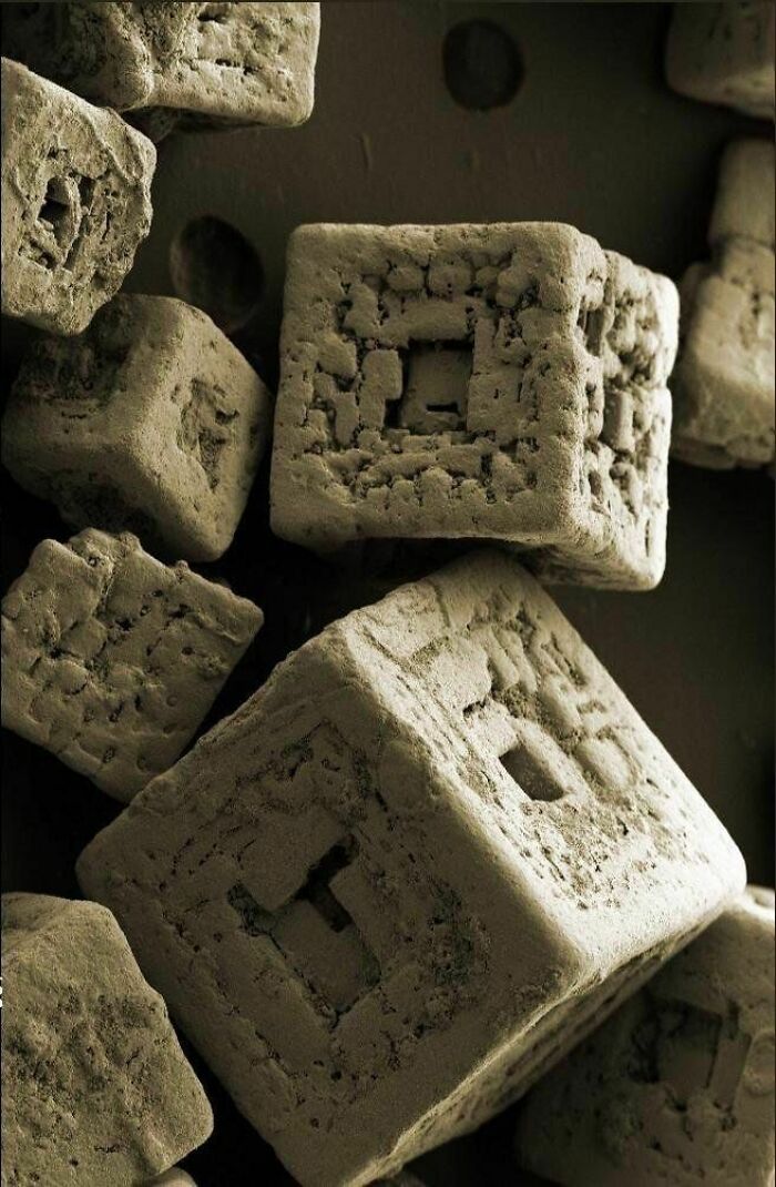 Grain Of Salt Under A Microscope