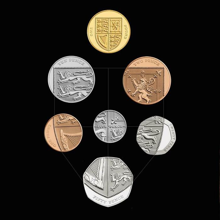 Did You Know That UK Coins Make A Shield When Put Together?