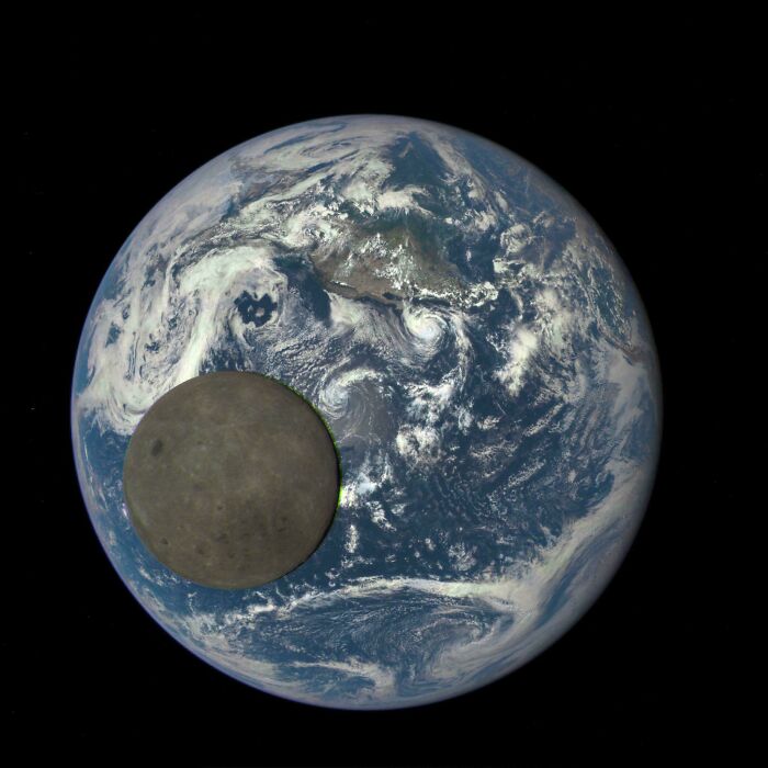 From A Million Miles Away, Nasa Captures Moon Crossing Face Of Earth. (Yes, This Is A Real Image)
credit: Nasa/Noaa