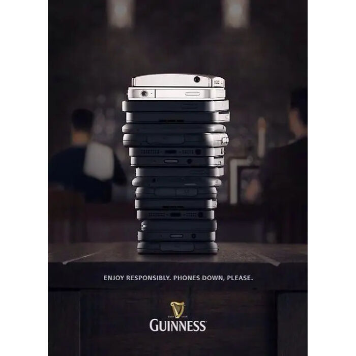 Guinness "Phones Down" Campaign From 2014. Happy St. Patricks! 🍻