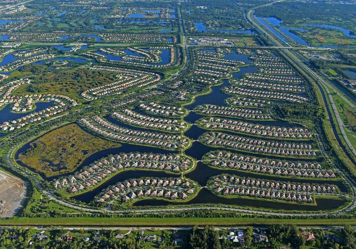 Suburbs In South Florida, USA