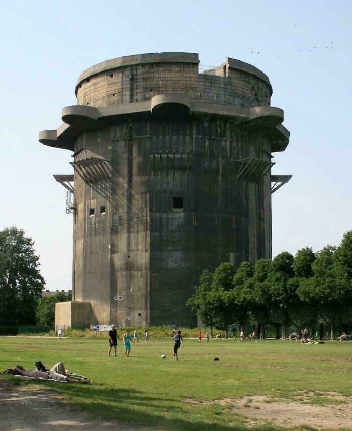 German WW2 Flak Tower In Vienna Austria