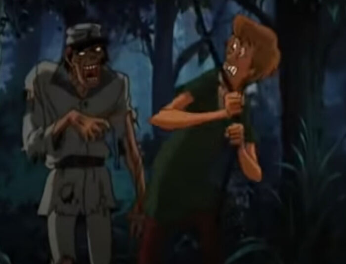 In Scooby-Doo On Zombie Island(1998), A Zombie Offers Shaggy A Vine To Help Him And Scooby Swing Over Quicksand Because The Zombies Were Actually Trying To Help The Mystery Inc. Gang The Whole Time