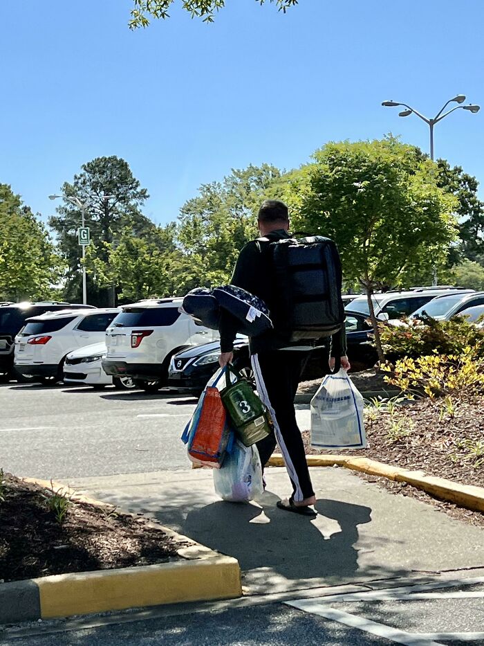 My Guy Was Headed From The Hospital To The Parking Lot Fully Loaded. Godspeed, Unknown New Dad