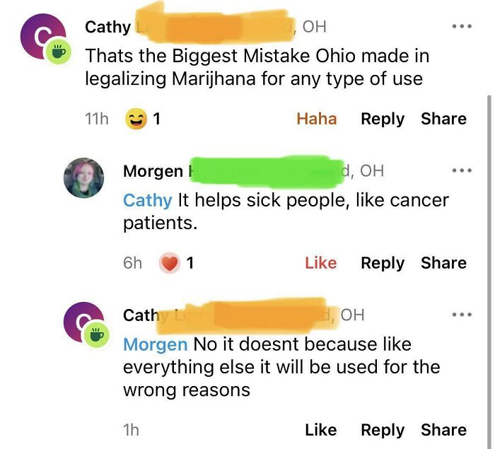 “Cannabis Doesn’t Help Cancer Patients Because People Will Use It For The Wrong Reasons.”