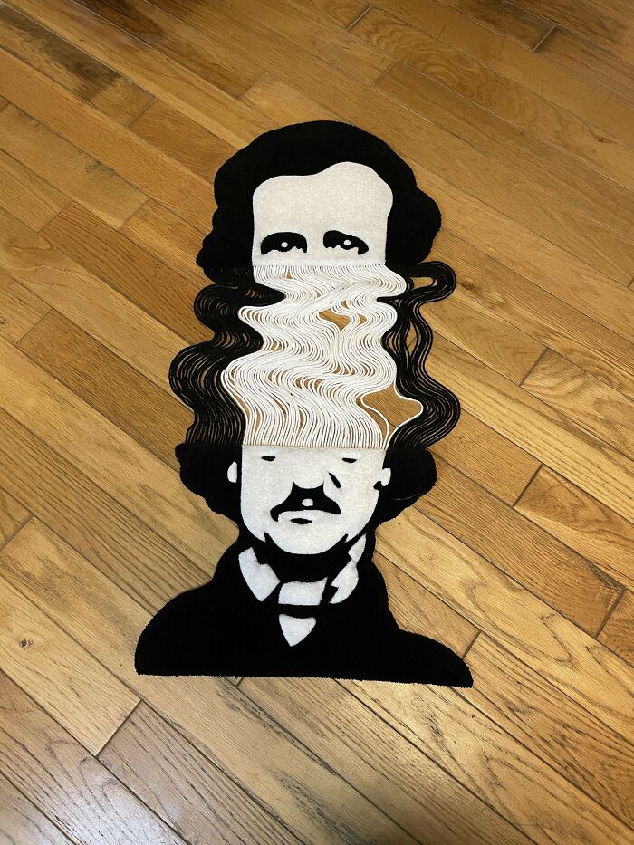 I Made A Edgar Allan Poe Pull Apart Rug