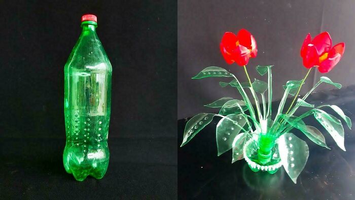 I Make Flower Pots From Plastic Bottles To Protect The Environment. Do You Think It's Useful?