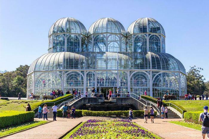 Greenhouse At The Botanical Garden Of Curitiba, Brazil (1991); Designed By Architect Abraão Assad, Who Was Inspired By The Crystal Palace In London