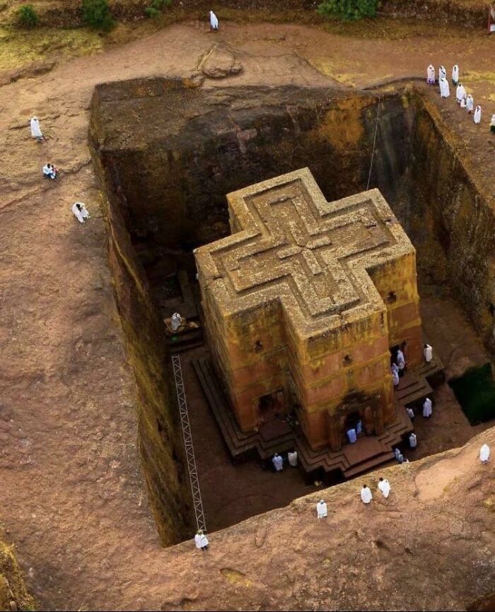 The Church Of St. George In Lalibela, Ethiopia