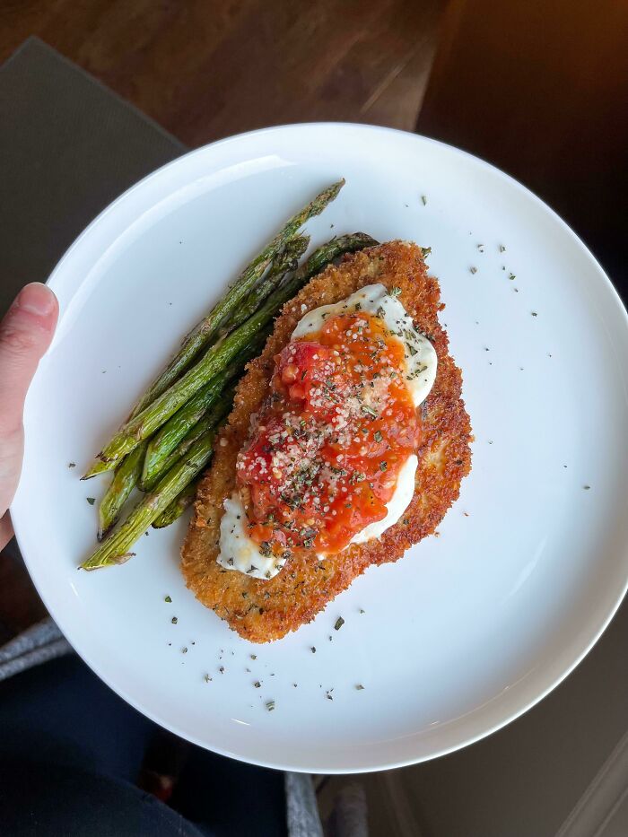 I Like To Put The Sauce On Top Of The Cheese When I Make Chicken Parm So The Breading Stays Crispy!