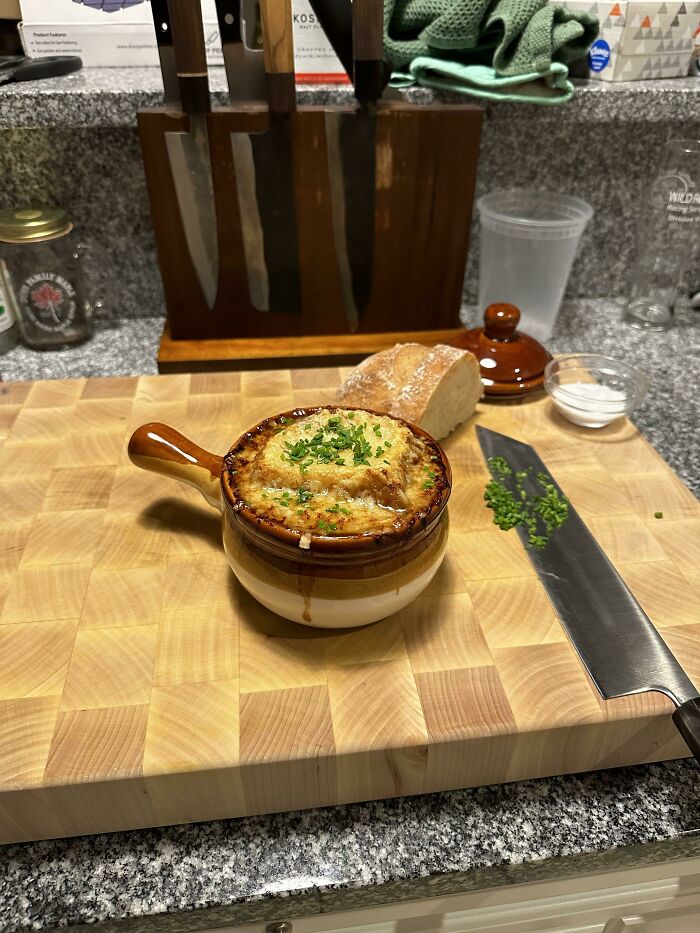 French Onion Soup With Homemade Bread!