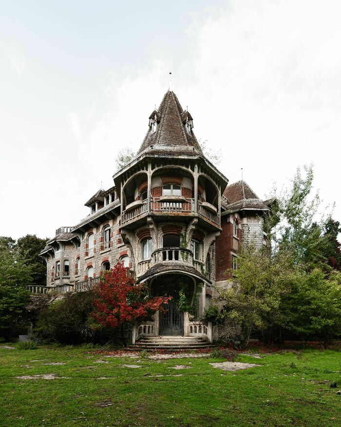 Abandoned 19th-Century Art Nouveau Style Manor