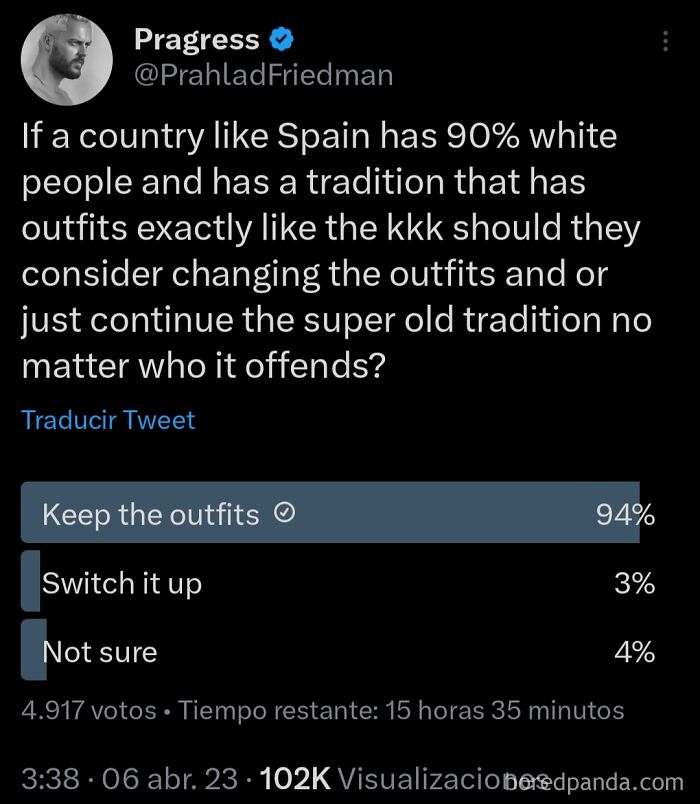 Spain Has 90% White People And Has A Tradition That Has Outfits Exactly Like The Kkk