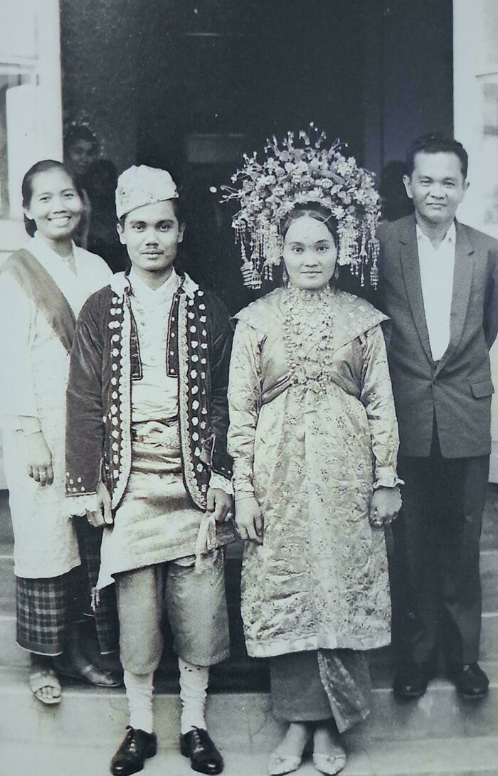 El día de la boda de mis abuelos. Marzo de 1969, Sumatra Occidental, Indonesia