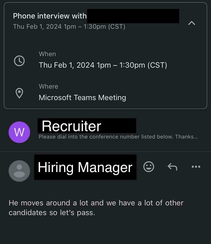 Hiring Manager Accidental Reply All