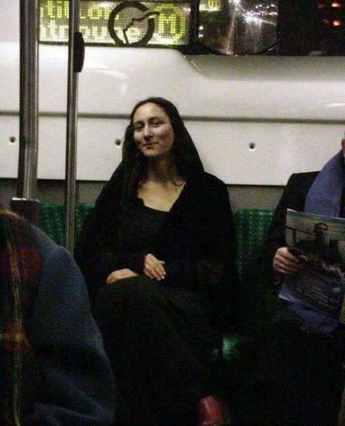 Blessed Mona Lisa Lookalike