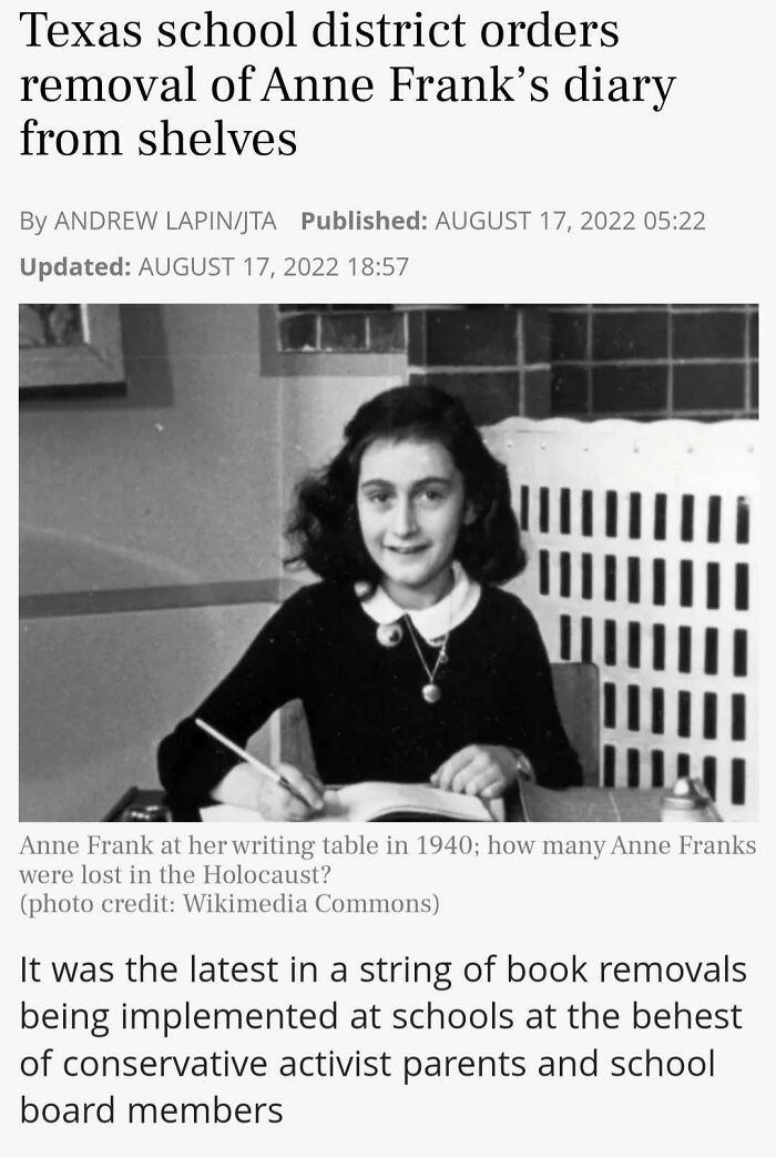 One Teacher Called Her In Tears. “She Said It: ‘I Can’t Even Let Them Read ‘The Diary Of Anne Frank.’”