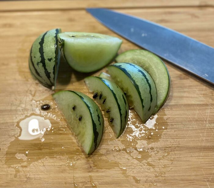 I Need Some Folks To Come Help Me Eat All Of This Silver Watermelon Before It Goes Bad