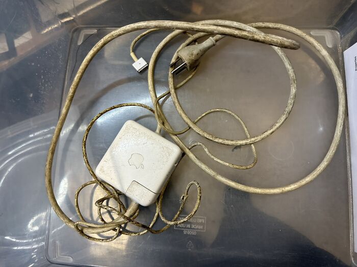 The Most Disgusting Still-In-Use Charger I’ve Ever Seen