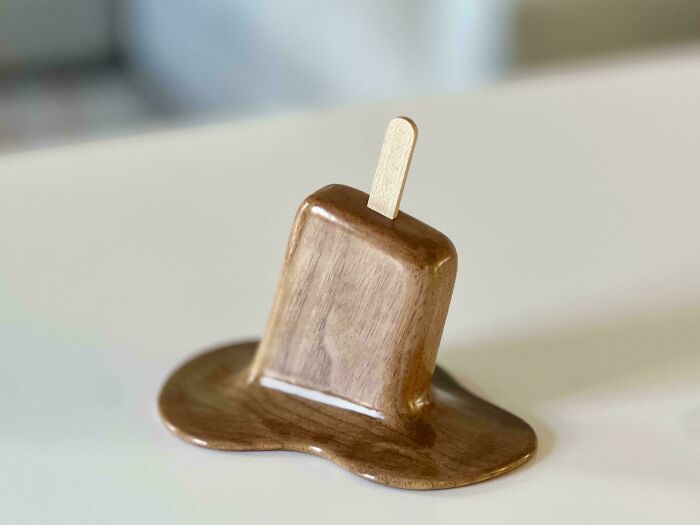 Tried Making An Ice Cream Bar Out Of Walnut But It Melted