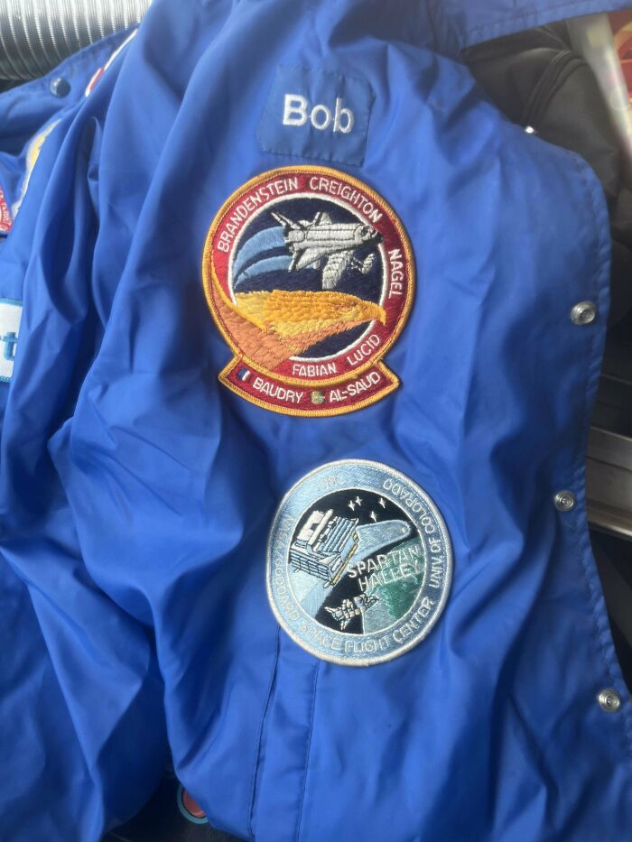 Found This Awesome Jacket In A Dumpster Today! Judging From The Patches And The Brand, It’s An Authentic Nasa Windbreaker From The 80s!