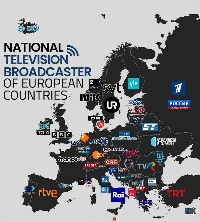 National Television Broadcaster Of European Countries