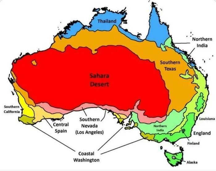 Climate Of Australia Compared To The World