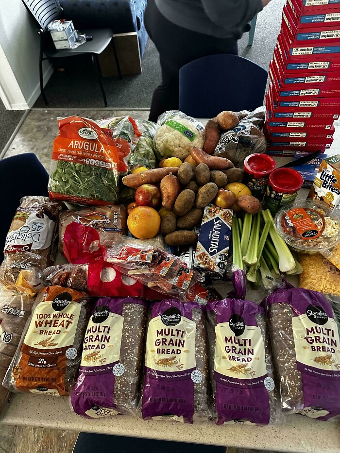 Two Weeks Of Food Provided By Local Food Bank
