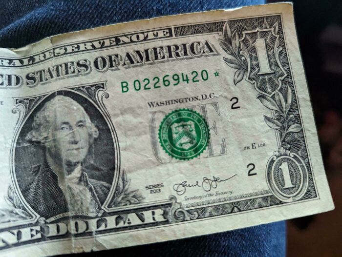 This $1 Bill Has 69420 With A Little Star