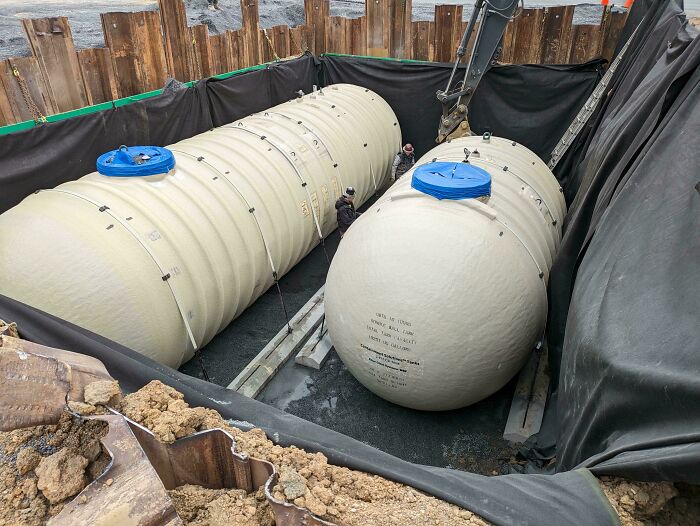 The Tanks Installed At Gas Stations Before They're Buried