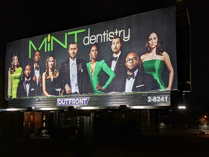Not A Single Person In This Dentistry Ad Is Showing Their Teeth