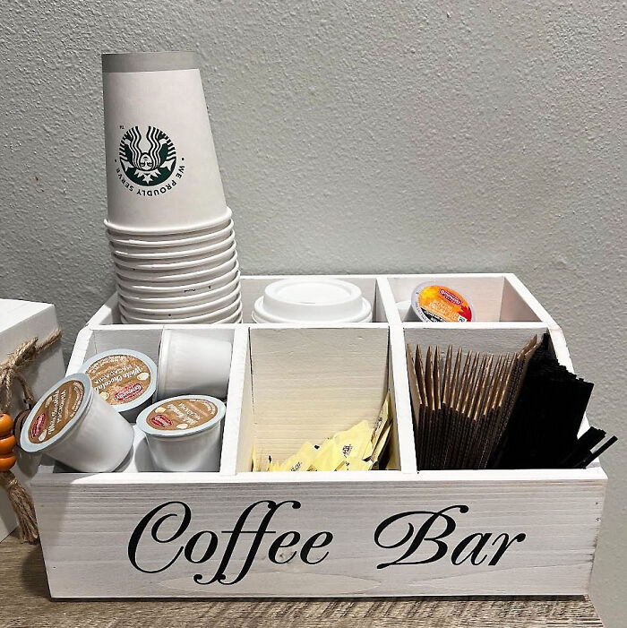 Upgrade Their Coffee Bar With This Cute Coffee Station Organizer!