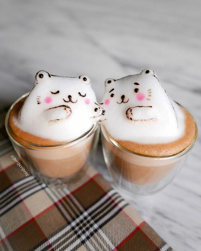 Coffee Foam Creations By Daphne Tan