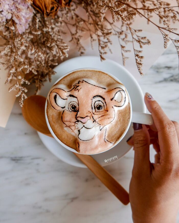 Coffee Foam Creations By Daphne Tan