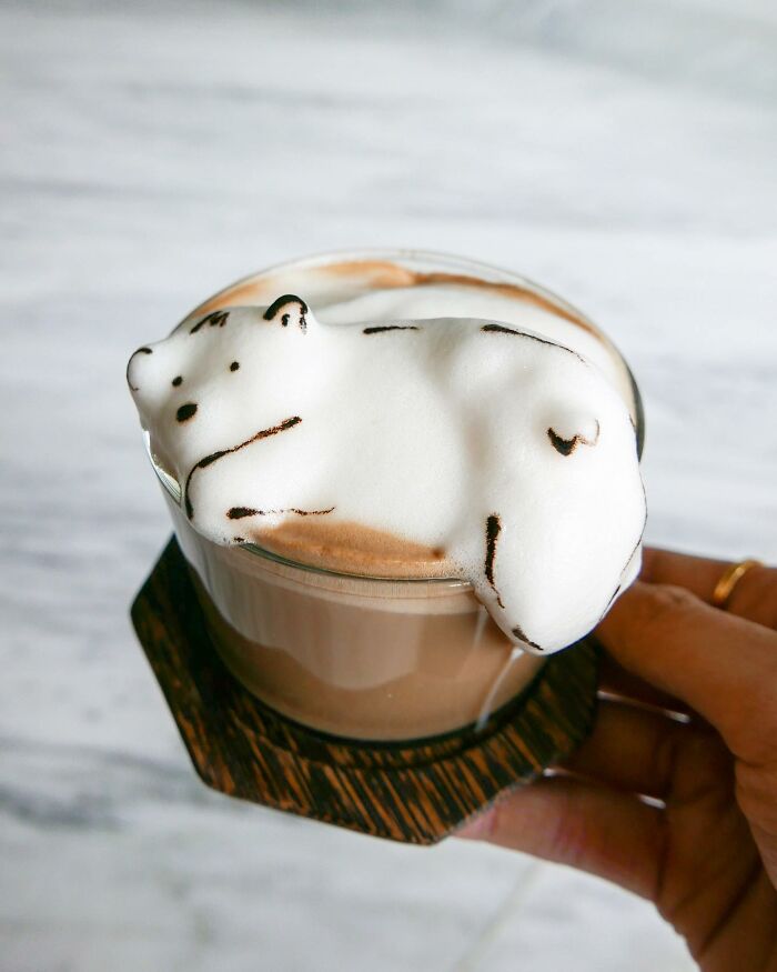 Coffee Foam Creations By Daphne Tan