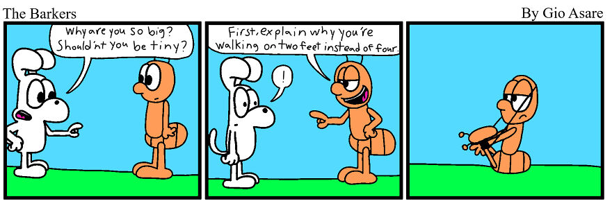 New "The Barkers" Comic Strip Introducing A New Character.