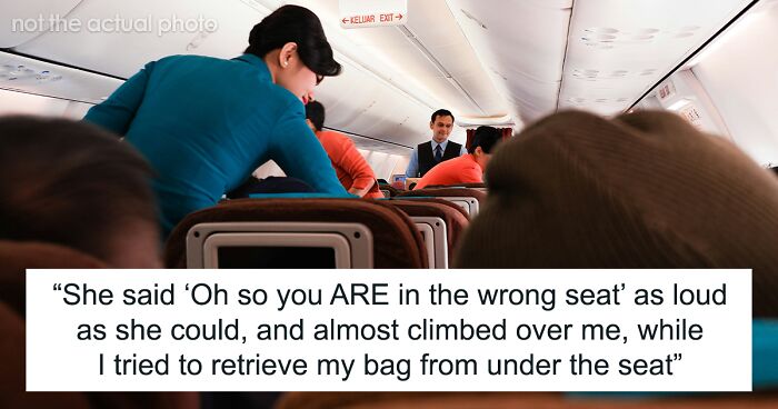 Woman Enjoys Her Empty Plane Row While The Passenger Who Embarrassed Her Is Cramped Behind Her