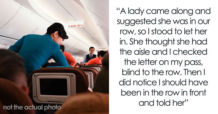 Flight Passenger Loudly Comments Woman Is In Wrong Seat, She Moves To An Empty Row