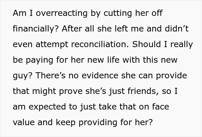 Woman Leaves Husband For Another Man, Is Shocked When He Stops Paying Spousal Support