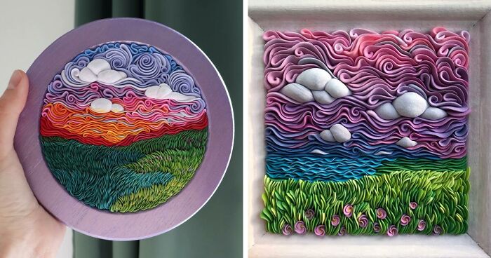 52 Unique Textured Paintings That This Artist Makes Using Polymer Clay (New Pics)