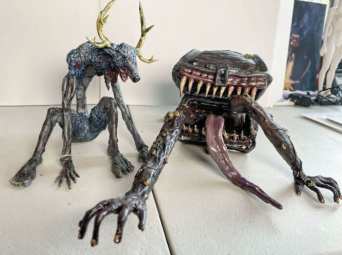 The Mimic And Wendigo I Sculpted