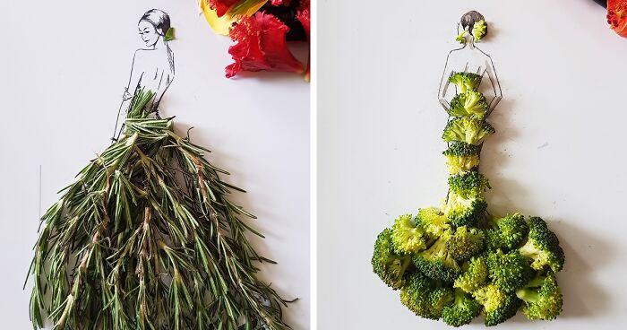 Edible Elegance: 17 Dresses That I Made Out Of Fruit And Vegetables