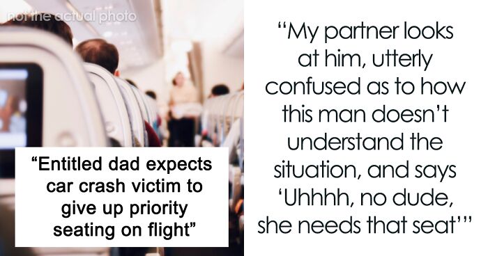 Man Wants Woman Who Was Clearly Injured To Switch Seats With Him, Fumes When She Refuses