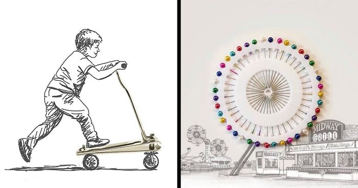 Illustrator Uses Imagination To Transform Ordinary Objects Into Something New (70 New Pics)